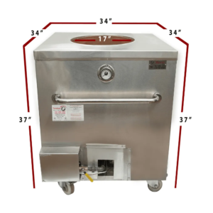 T04 – 34″ x 34″ Restaurant Gas Tandoor